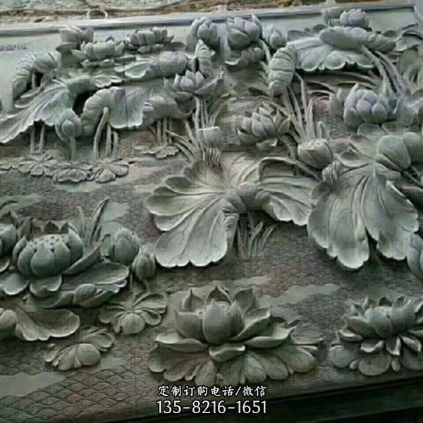 庭院别墅石雕浮雕大型景观影壁雕塑（2）