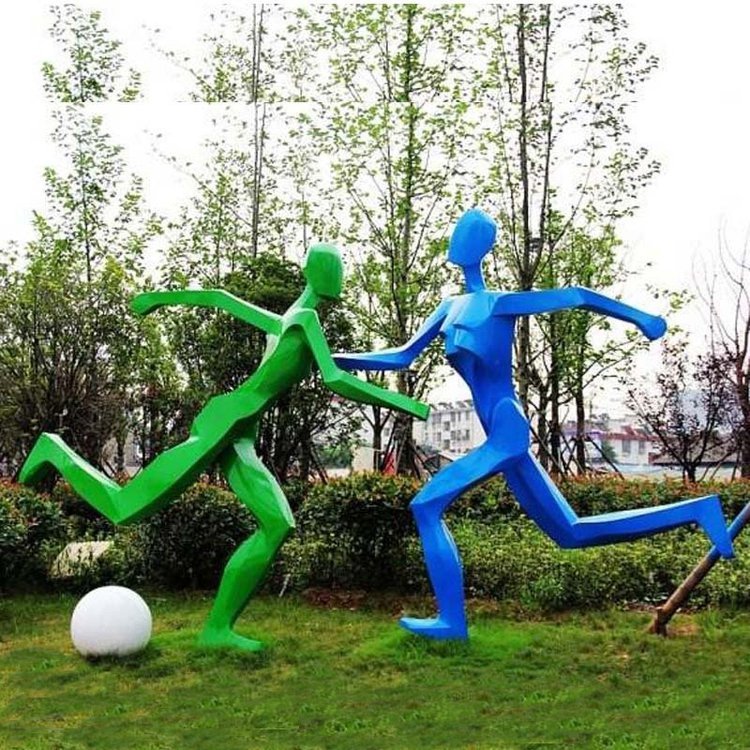 「足球运动者」雕塑   图片