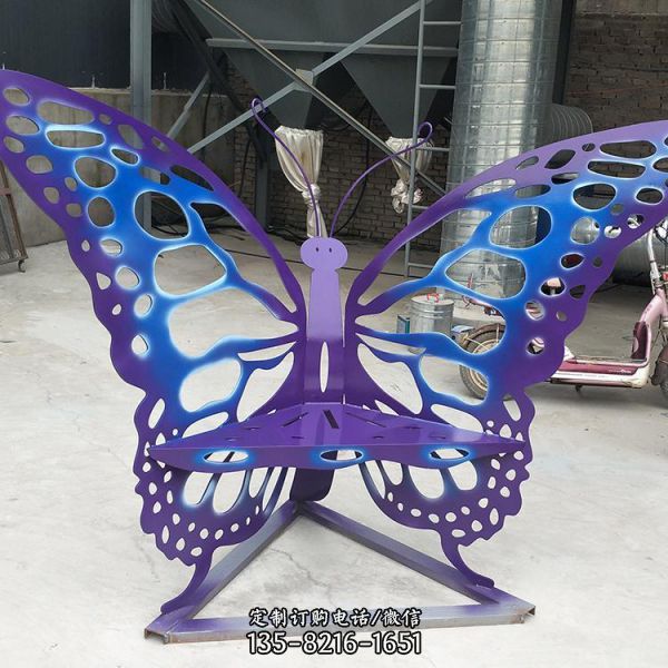 不锈钢公园景区大型动物蝴蝶雕塑（4）