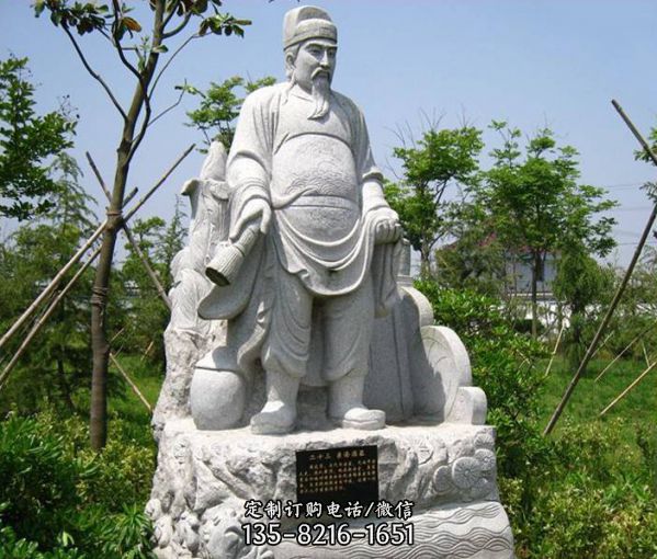  广场花岗岩雕刻二十四孝人物雕像（3）