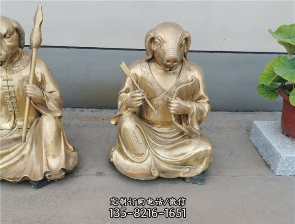 铜雕定制纯铜十二生肖动物铜雕塑（1）