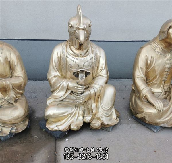 铜雕定制纯铜十二生肖动物铜雕塑（3）