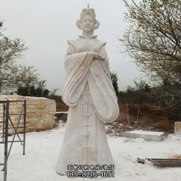  广场摆放大理石雕刻仙女人物雕像（4）