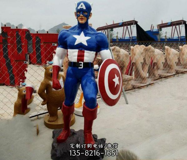 动漫人物玻璃钢雕塑商场幼儿园大型动漫手办雕塑（3）
