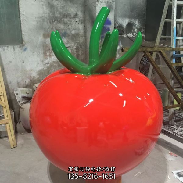 大型玻璃钢仿真蔬菜雕塑番茄模型采摘园摆件