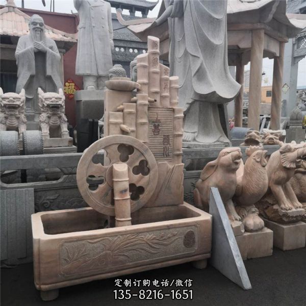 中式石雕户外园林喷泉雕塑（2）