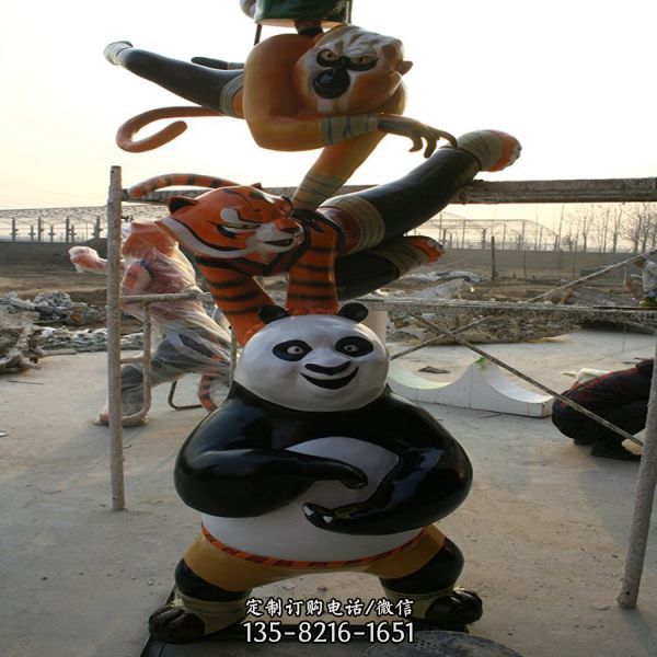 电影人物功夫熊猫雕塑