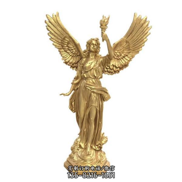 欧式园林西方自由女神铜像摆件 （5）