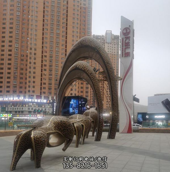 大型黄铜广场精神堡垒文化街景观雕塑