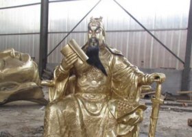 仿銅武財(cái)神雕塑，美輪美奐向您獻(xiàn)上全新視覺體驗(yàn)