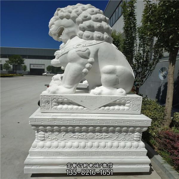 大理石石雕狮子雕塑