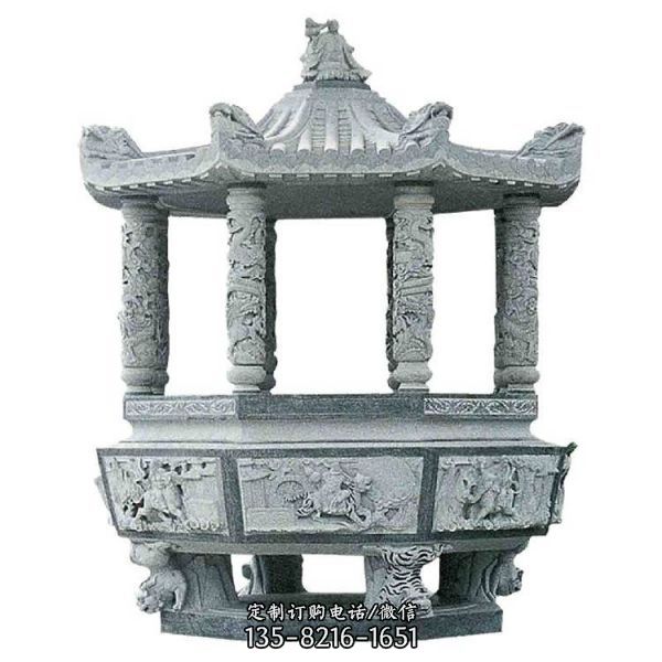寺庙大型户外景观多种造型的香炉雕塑（1）