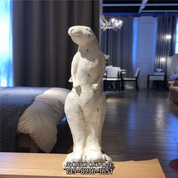 家居装饰玻璃钢兔子摆件雕塑（2）
