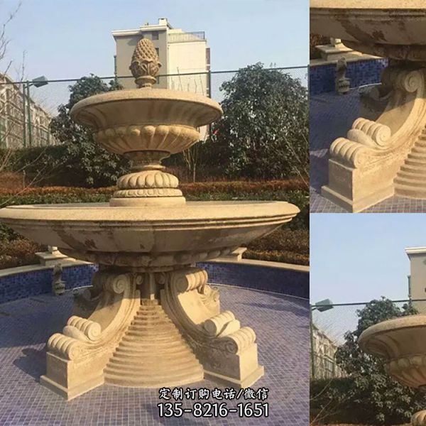 大型户外景观大理石石雕喷泉雕塑（1）