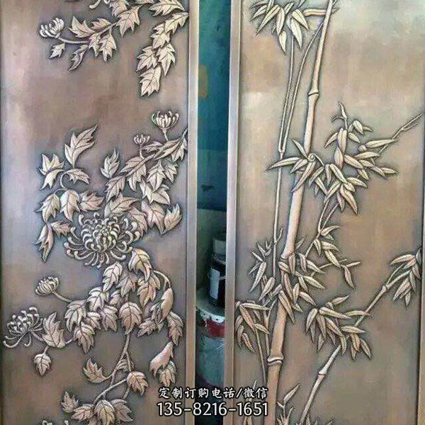 园林装饰中式锻铜浮雕壁影壁画摆件雕塑（2）