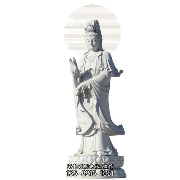户外广场大型石雕佛像观音雕塑（6）