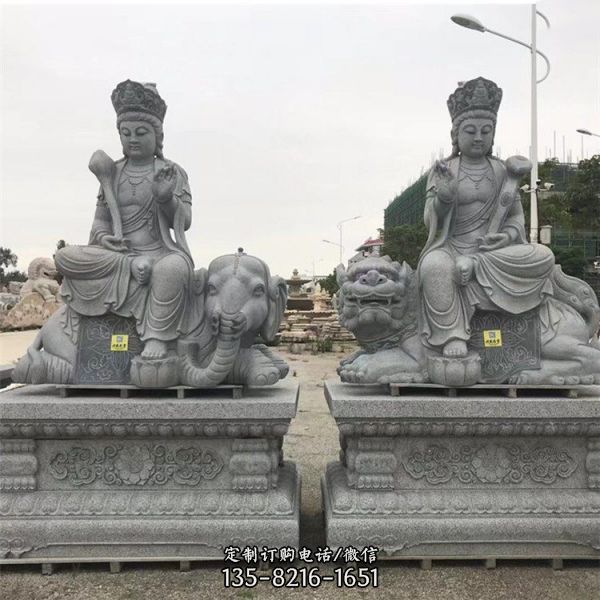 景区寺庙大型石雕地藏王雕塑（3）