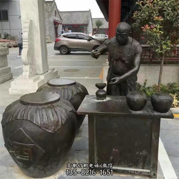 古镇礼赞——铸铜民俗人物雕像