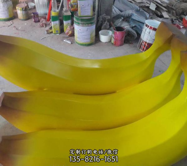 玻璃钢香蕉雕塑农场采摘园景观仿真水果模型装饰摆件（3）