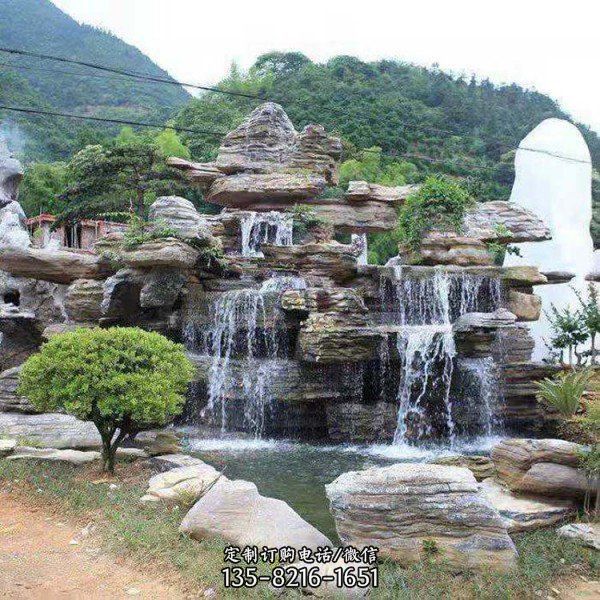 公园小区假山造景喷泉流水景观雕塑