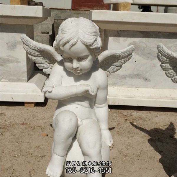 丘比特雕像 小天使大理石西方人物雕塑（2）