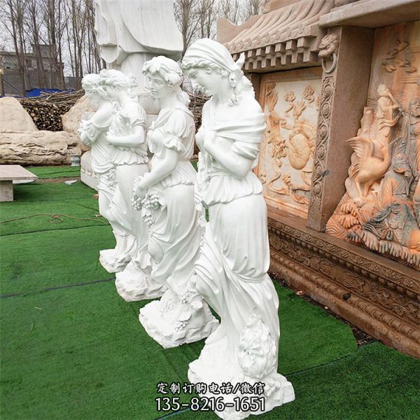 丘比特雕像 小天使大理石西方人物雕塑（4）