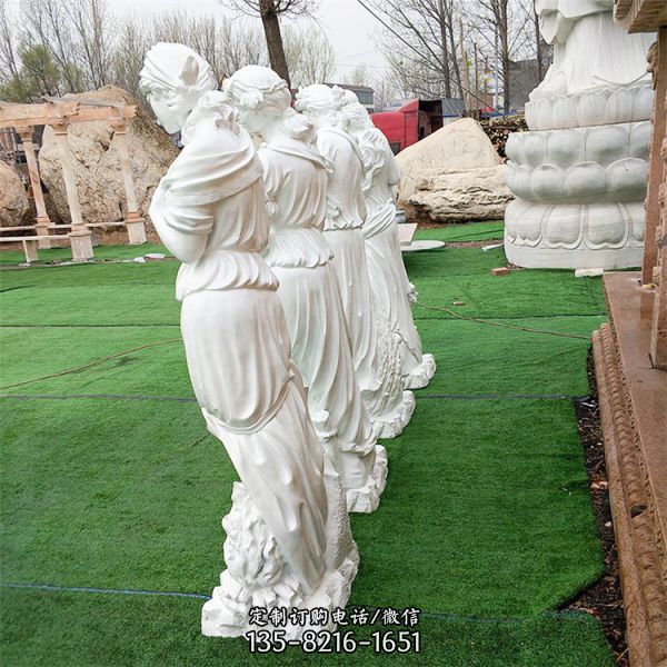 丘比特雕像 小天使大理石西方人物雕塑（5）