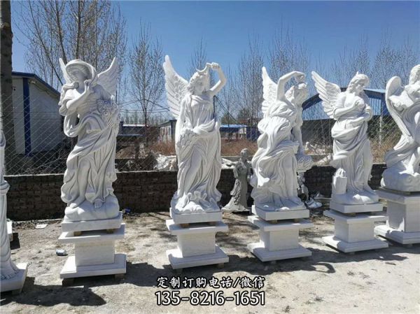 丘比特雕像 小天使大理石西方人物雕塑（8）