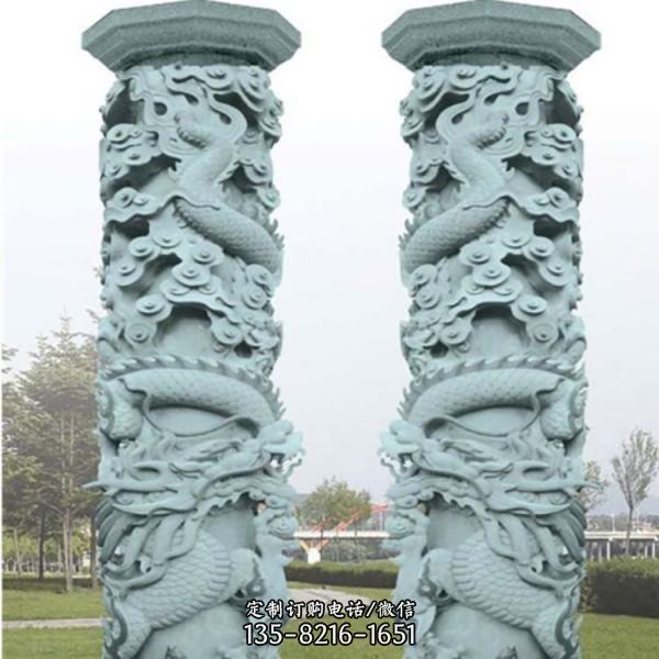 户外大型浮雕龙柱故宫寺庙大型景观雕塑（1）