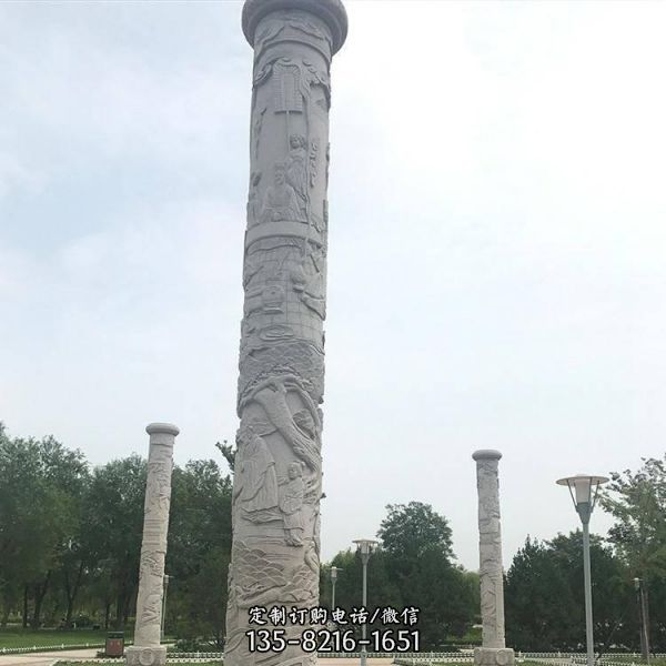户外大型浮雕龙柱故宫寺庙大型景观雕塑（5）