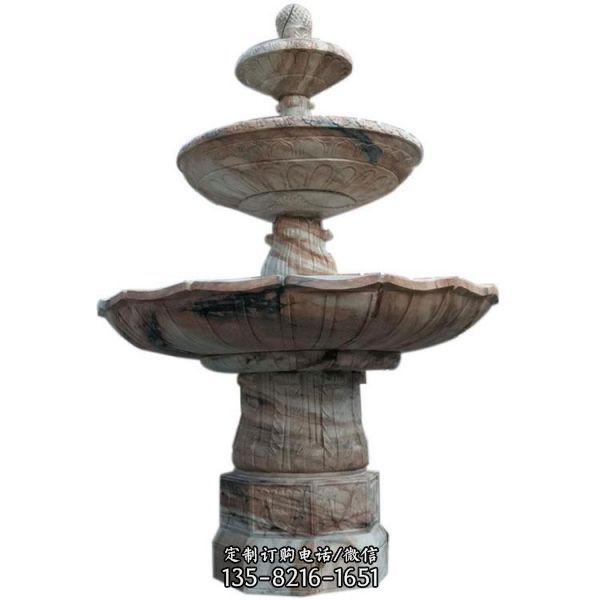 中式石雕喷泉造型支持雕刻户外喷泉雕塑（2）