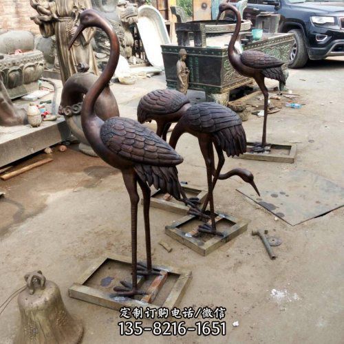 景区广场摆放中式铸铜动物景观雕塑