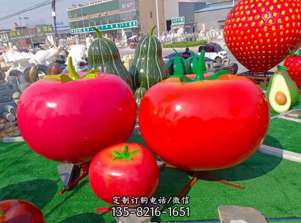 广场小区公园绿化草坪美陈 水果蔬菜玻璃钢农作物雕塑（5）