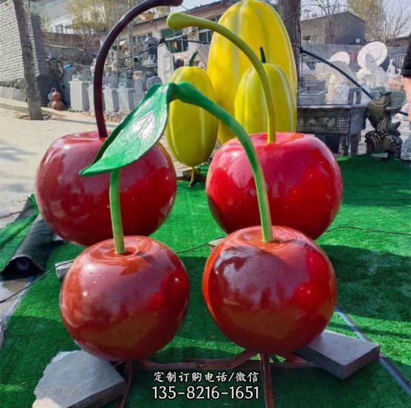 广场小区公园绿化草坪美陈 水果蔬菜玻璃钢农作物雕塑（6）