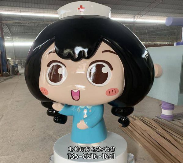医护人员卡通雕像 医生护士吉祥物公仔雕塑（2）