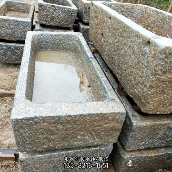 石头雕刻石槽水槽