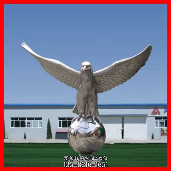 铸铜老鹰 不锈钢雄鹰展翅雕塑广场公园园林动物摆件（1）