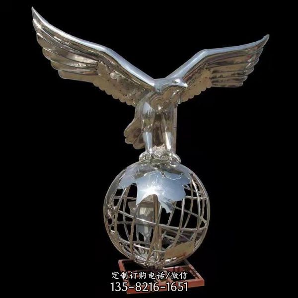 铸铜老鹰 不锈钢雄鹰展翅雕塑广场公园园林动物摆件（6）