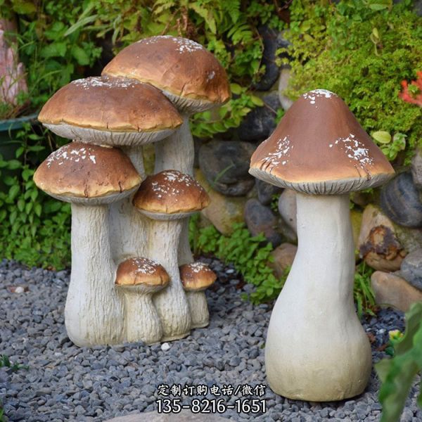  灵芝蘑菇景观仿真水果植物摆件生态园蔬菜雕塑（4）