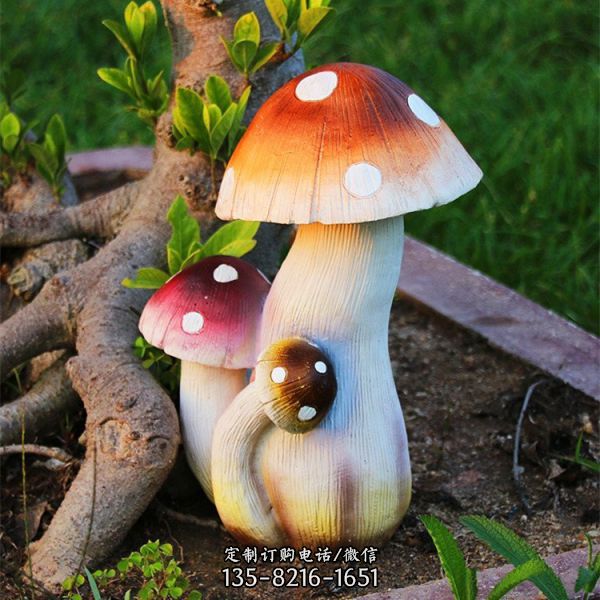 灵芝蘑菇景观仿真水果植物摆件生态园蔬菜雕塑（3）