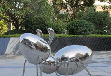 蚂蚁之光——抽象不锈钢公园雕塑