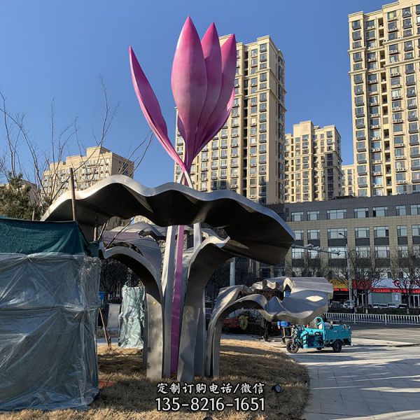 景观抽象水滴造型 广场景观制作 不锈钢抽象户外大型雕塑（3）