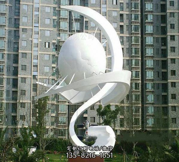 社区 校园 广场镜面不锈钢抽象户外大型景观雕塑（1）