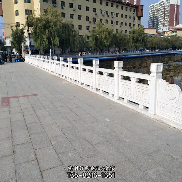 城市河道桥梁汉白玉石雕栏杆（5）