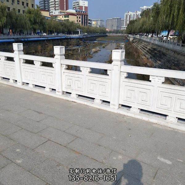 城市河道桥梁汉白玉石雕栏杆（3）