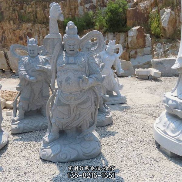 寺庙大型佛像菩萨雕塑哼哈二将雕塑（4）