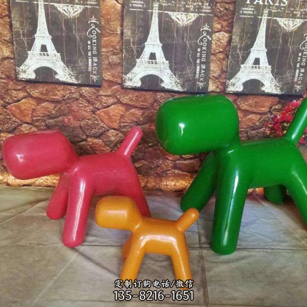 搞怪可爱气球狗雕塑