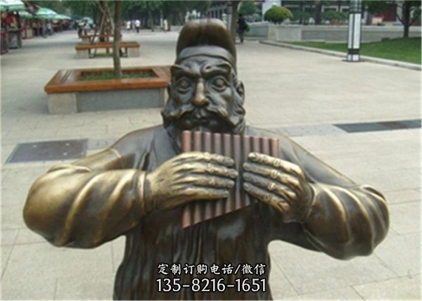 步行街精美民俗人物铜雕塑景观小品（2）