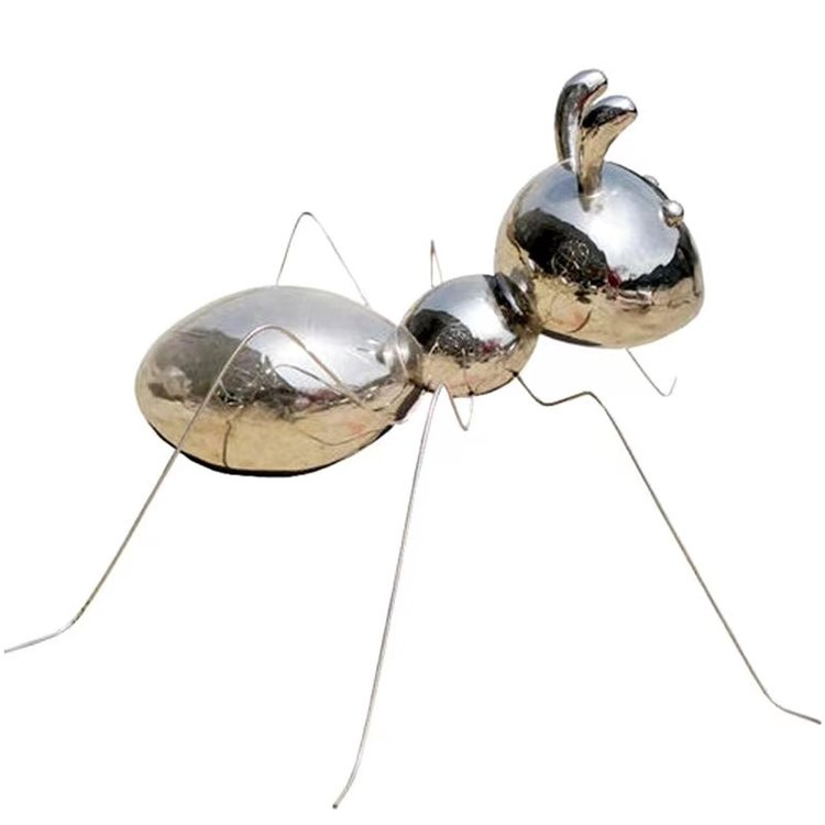 拟蚁—不锈钢镜面大型雕塑图片