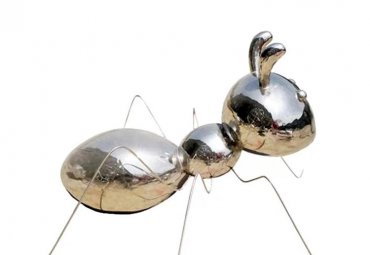 拟蚁—不锈钢镜面大型雕塑